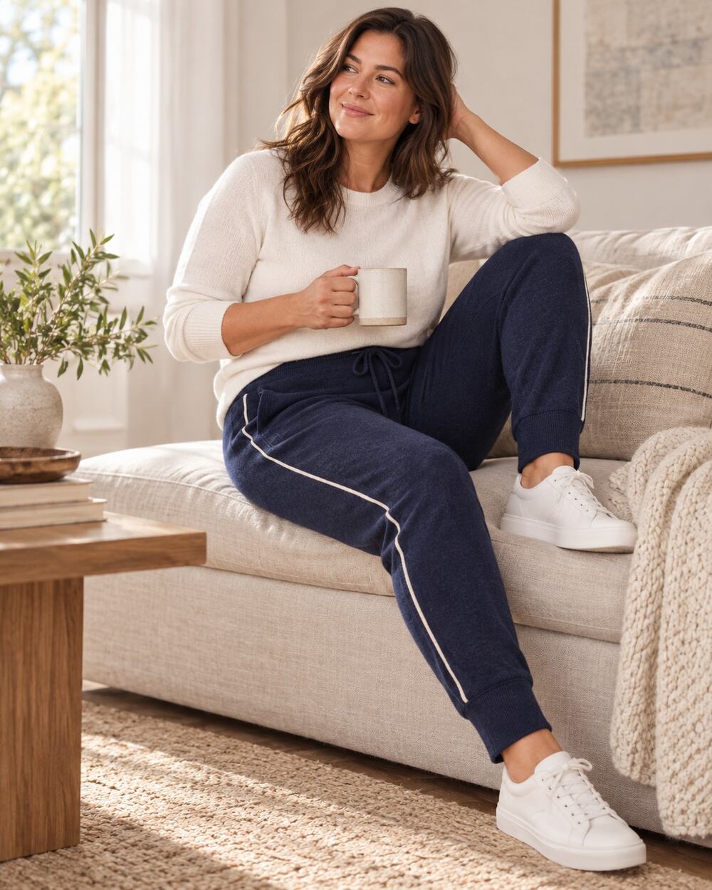 RLX Ralph Lauren Washable Cashmere Jogger Pants L Navy NWT $368